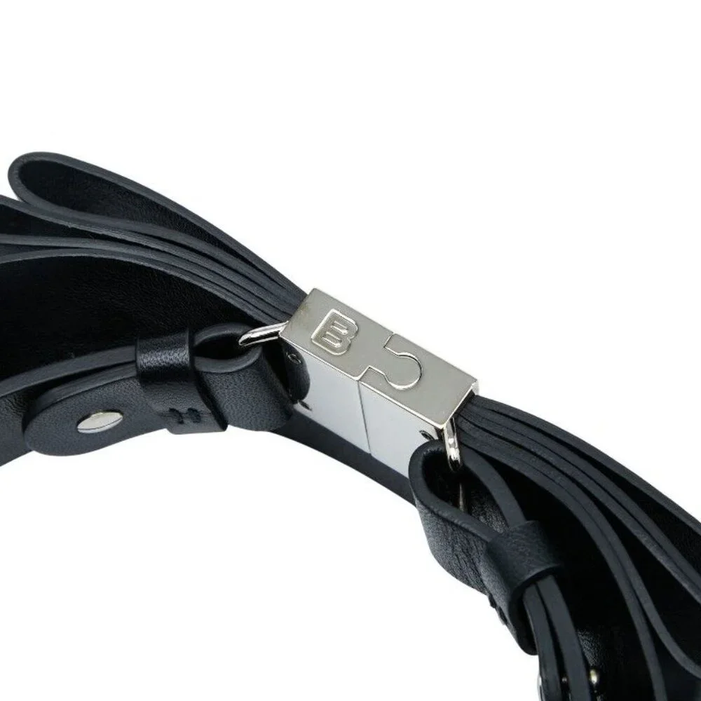 Balenciaga Ribbon Black Leather